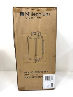 280001-tbk Millennium Lighting Lamont 18 Inch 1-light Black Outdoor Wall Sconce Clear Glass 280001-tbk Millennium Lighting Lamont 18 Inch 1-light Black Outdoor Wall Sconce Clear Glass