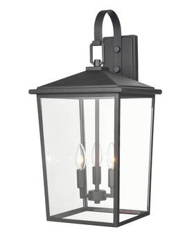 Lantern-23.5 Millennium Lighting 2974-pbk - Fetterton 3 Light Outdoor Hanging Inches