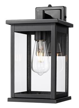 4102-pbk-s Millennium Lighting Bowton Ii 11 Inch Tall Outdoor Wall - Black