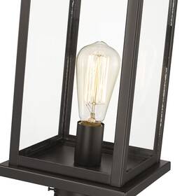 4124-pbz Millennium Lighting Powder Coat Bronze One Light Outdoor Post Lantern From The Bowton Collection