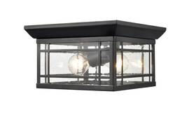Mount-11 Millennium Lighting 4154-pbk - Armington 1 Light Outdoor Flush Inches Tall And