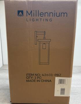 42601-pbz Millennium Lighting Barkeley 16 Inch Tall Outdoor Wall Sconce Bronze Read