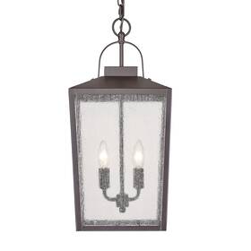 42655-pbz Millennium Lighting 42655 Devens 2 Light 10 Inch W Outdoor Pendant - Bronze
