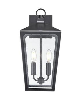 7912-pbk Millennium Lighting Powder Coated Black Two Light Outdoor Wall Sconce From The Brooks Collection 7912-pbk Millennium Lighting Powder Coated Black Two Light Outdoor Wall Sconce From The Brooks Collection