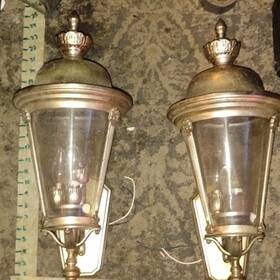 D426911 Minka Xl 26 Inch Tall Heavy Duty Vintage Outdoor Silver Wall Lanterns 2 Avail. Sold Sepe