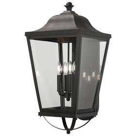 73284-66 Minka Lavery Savannah 4 Light 15 Inch Outdoor Wall Mount Sand Coal -