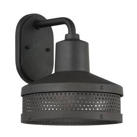 73310-66 Minka Lavery Abalone Point Black Outdoor Hardwired Wall Mount Sconce With No Bulbs Included