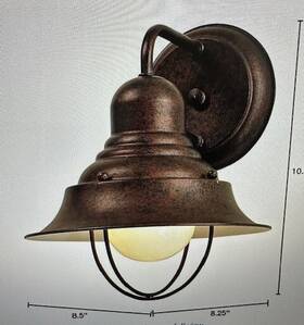 71167-91 Minka-lavery 747396007229 Wyndmere 1 Light Antique Bronze Outdoor Wall
