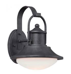 8132-173-l Minka-lavery Outdoor Light Wall Mount Forged Finish Lantern Farm Barn Industrial