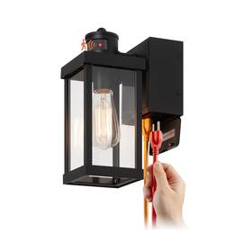 Wcb0315a2002b01 Mirrea 12 Inch Outdoor Motion Sensor Porch Wall Lights With Built-in Gfci Outlet Dusk To