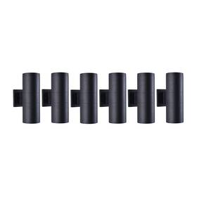 Wcb110812002b03 Mirrea Modern Outdoor Porch Light Patio In 2 Lights Matte Black Aluminum