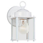 Mo8592-15 Sea Gull Lighting Outdoor Wall Lantern White Aluminum Clear Glass