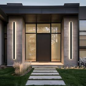 Mod Lighting 850054226037 Haylen Long Outdoor Led Wall Lights Dimmable With Mod Lighting 850054226037 Haylen Long Outdoor Led Wall Lights Dimmable With