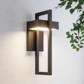 Mod030-bk-l-ww Mod Lighting Terri Modern Outdoor Wall Lights Led 10w Exterior
