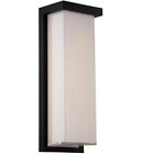 Ws-w1414-35-bk Modern Forms Ledge Led 14 Inch Black Outdoor Wall Light In 3500k