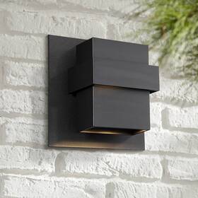 Ws-w30509-bk Modern Forms Pandora 9 Inch High Black Led Outdoor Wall Light Ws-w30509-bk Modern Forms Pandora 9 Inch High Black Led Outdoor Wall Light