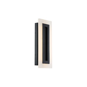 Ws-w46817-bk Modern Forms Open Box Shadow Outdoor Wall Light Black