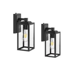 Moepisy 445039815844 2-pack Lantern Black Dusk To Dawn Sensor Outdoor Wall Lighting Anti-rust Garden Moepisy 445039815844 2-pack Lantern Black Dusk To Dawn Sensor Outdoor Wall Lighting Anti-rust Garden