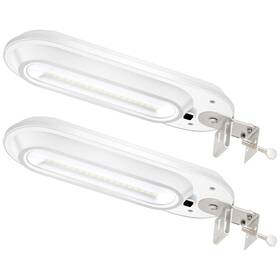 Molebit 011477424444 Solar Gutter Lights Outdoor Waterproof 18 Led Security 200 Lumens 2-pa