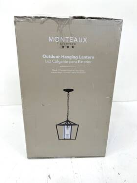 1005091344 Monteaux Lightin Lighting 1-light Black Outdoor Pendant Light Fixture With Clear Glass 1005091344 Monteaux Lightin Lighting 1-light Black Outdoor Pendant Light Fixture With Clear Glass