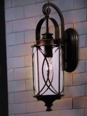 Bor01404 Monteaux Lighting 1-light Oil Rubbed Bronze Outdoor Wall Light With Clear Glass