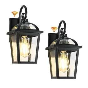 Moonlok 762239394694 Dusk To Dawn Wall Lantern Outdoor Porch Light Black Outside Mo