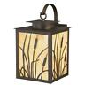 Mot0227 Patriot Lighting Outdoor Wall Light Cattail Silhouette Burnished Bronze Transitional
