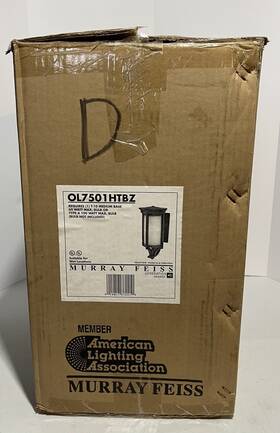 Ol7501htbz Murray Feiss Ol7501htzb Outdoor Wall Sconce Light Brown New Open Box Read
