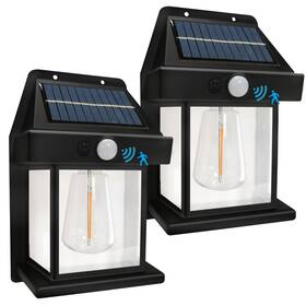 Gh-swl-a011 Mutois Solar Wall Lights Outdoor Wireless Dusk To Dawn Porch Fixture