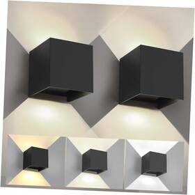 3cct Myds 787502240553 15w Square 4.33inch Black 2 Pack