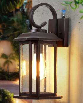 My-wl314a-bw Myhxq 16.8ftft Large Dusk To Dawn Outdoor Wall Lights Brown Exterior Lighting Fixtur My-wl314a-bw Myhxq 16.8ftft Large Dusk To Dawn Outdoor Wall Lights Brown Exterior Lighting Fixtur