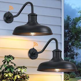 My-wl404b-bk Myhxq 13.8ftft Large Dusk To Dawn Outdoor Gooseneck Barn Light 2-pack Wall S My-wl404b-bk Myhxq 13.8ftft Large Dusk To Dawn Outdoor Gooseneck Barn Light 2-pack Wall S