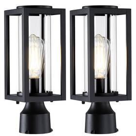 Pl101b-2 Myhxq 13ftft Outdoor Post Lights Lamp Light Fixture 2 Packs Modern Black Exteri