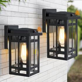 Wl310b-bk Myhxq 2 Packs Dusk To Dawn Outdoor Wall Lighting 9.76ftft Exterior Light Fixture Wal