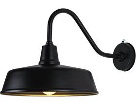 Naurham 707933391211 Barn Lights Outdoor Gooseneck Lighting 15 Inch Diameter Dusk To Dawn Exterior