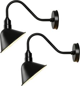 Nh09 Naurham 8 Inch Gooseneck Barn Sign Lights Black White Angle Shade Lighting 2pc Nh09 Naurham 8 Inch Gooseneck Barn Sign Lights Black White Angle Shade Lighting 2pc