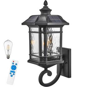 Xn10w-s-sl-sw-bk Naxttii Solar Sconce Lights Outdoor 15.7 Inch Height Exterior Lighting Fixture Dusk T Xn10w-s-sl-sw-bk Naxttii Solar Sconce Lights Outdoor 15.7 Inch Height Exterior Lighting Fixture Dusk T