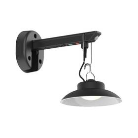 Nicolonor 980595865737 Outdoor Solar Wall Light Motion Sensor 3 Modes Waterproof Black For Patio Garage