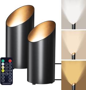Hjcl180 No 2 Pack Floor Can Lights - 6000k Led Up With Remote And Timer