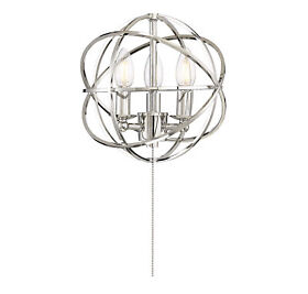 Flg-103-109 North 10.5inch 3 Light Clear Glass Fan Kit In Aged Wood By Savoy House