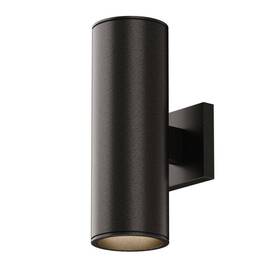Na0116 North Avenue Seville Aluminum 2-light Black Cylinder Outdoor Wall Sconce Lantern