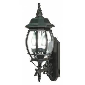 Nuvo 045923608902 60-890 Central Park 3-light 22 Inch Wall Lantern With Clear Beveled Glass