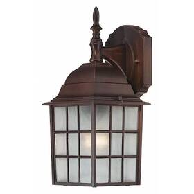 60-4905 Nuvo Adams 1-light 14 Inch Outdoor Wall With Frosted Glass