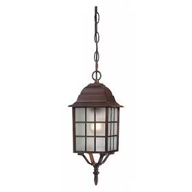 60-4912 Nuvo Adams 1-light 16 Inch Outdoor Hanging With Frosted Glass