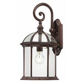 60-4965 Nuvo Boxwood 1-light 19 Inch Outdoor Wall With Clear Beveled Glass
