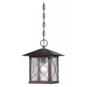 60-5614 Nuvo Vega 1-light Outdoor Hanging Fixture With Clear Seed Glass 60-5614 Nuvo Vega 1-light Outdoor Hanging Fixture With Clear Seed Glass