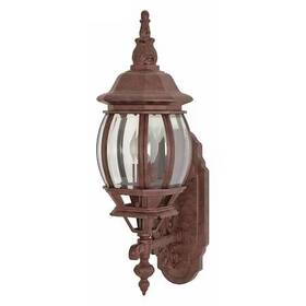 60-886 Nuvo Central Park 1-light 20 Inch Wall Lantern With Clear Beveled Glass