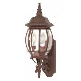60-889 Nuvo Central Park 3-light 22 Inch Wall Lantern With Clear Beveled Glass