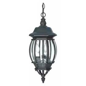 60-896 Nuvo Central Park 3-light 20 Inch Hanging Lantern With Clear Beveled Glass