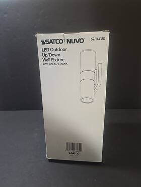 1143r1 Nuvo 62/1143r1 Two Light Outdoor Wall Led Up-and-down Sconce 20w/120-277v White